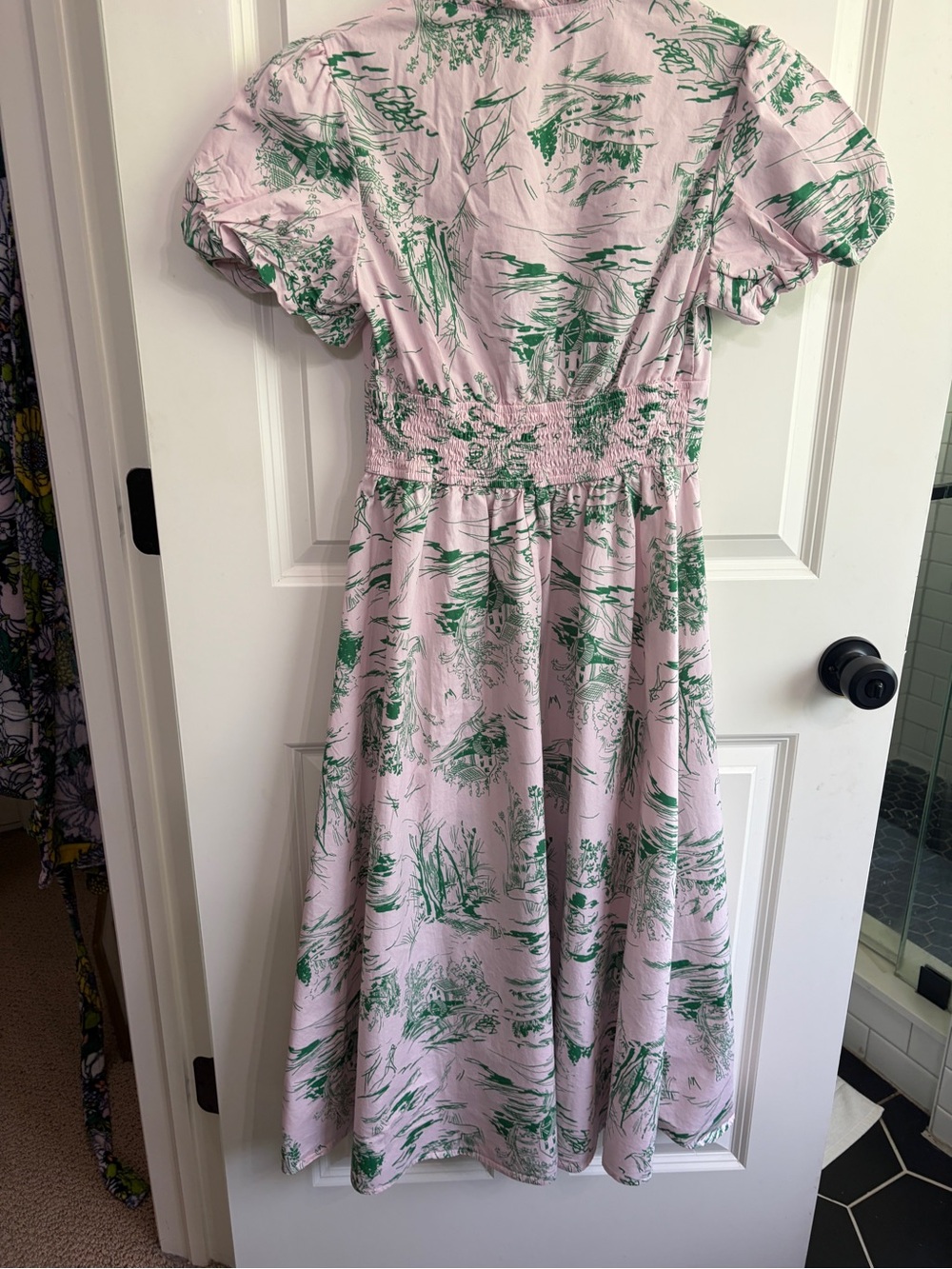 Beautiful size S dress by Meet me in Santorini.Toile. Ruffles. Summer perfectio - Picture 6 of 13